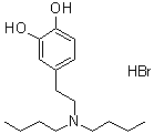 4-[2-(二丁基氨基)乙基]-1,2-苯二酚氢溴酸盐分子结构 (CAS 65273-67-8)