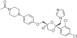 Ketoconazole molecular structure (CAS 65277-42-1)