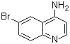 结构式 CAS# 65340-73-0, 4-氨基-6-溴喹啉