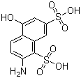 2-Amino-5-hydroxynaphthalene-1,7-disulfonic acid molecular structure (CAS 6535-70-2)