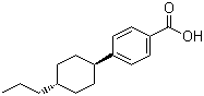 反式-4-丙基环己基苯甲酸分子结构 (CAS 65355-29-5)