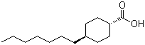trans-4-Heptylcyclohexanecarboxylic acid molecular structure (CAS 65355-31-9)
