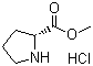 D-脯氨酸甲酯盐酸盐分子结构 (CAS 65365-28-8)