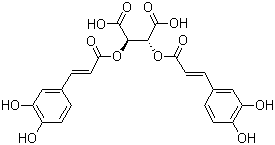 菊苣酸分子结构 (CAS 6537-80-0)