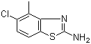 2-氨基-5-氯-4-甲基苯并噻唑分子结构 (CAS 65373-18-4)