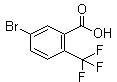 结构式 CAS# 654-97-7, 5-溴-2-(三氟甲基)苯甲酸