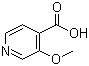 3-甲氧基-4-吡啶羧酸分子结构 (CAS 654663-32-8)