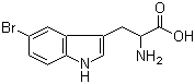 structure of CAS# 6548-09-0, 5-Bromotryptophan;5-Bromo-DL-tryptophan