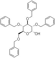 2,3,4,6-四-O-苄基-alpha-D-吡喃葡萄糖分子结构 (CAS 6564-72-3)