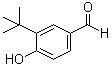 3-(1,1-Dimethylethyl)-4-hydroxybenzaldehyde molecular structure (CAS 65678-11-7)