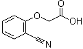 (2-氰基苯氧基)乙酸分子结构 (CAS 6574-95-4)