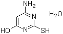 4-氨基-6-羟基-2-巯基嘧啶一水物分子结构 (CAS 65802-56-4)