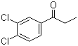 结构式 CAS# 6582-42-9, 3',4'-二氯苯丙酮; 1-(3,4-二氯苯基)-1-丙酮