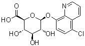 5-Chloro-8-quinolinyl beta-D-glucopyranosiduronic acid molecular structure (CAS 65851-39-0)