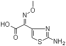 structure of CAS# 65872-41-5, 2-(2-Aminothiazole-4-yl)-2-methoxyiminoacetic acid;2-Amino-alpha-(methoxyimino)-4-thiazoleacetic acid