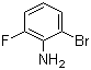2-溴-6-氟苯胺分子结构 (CAS 65896-11-9)