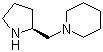 (S)-2-(Piperidinomethyl)pyrrolidine molecular structure (CAS 65921-41-7)