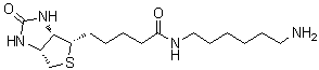 (3aS,4S,6aR)-N-(6-氨基己基)六氢-2-氧代-1H-噻吩并[3,4-d]咪唑-4-戊酰胺分子结构 (CAS 65953-56-2)