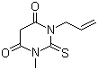1-甲基-3-烯丙基-2-硫代巴比妥酸分子结构 (CAS 65959-54-8)