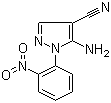 结构式 CAS# 65973-69-5, 5-氨基-1-(2-硝基苯基)-1H-吡唑-4-甲腈