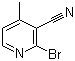 结构式 CAS# 65996-02-3, 2-溴-4-甲基吡啶-3-甲腈