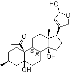 毒毛旋花子苷元分子结构 (CAS 66-28-4)