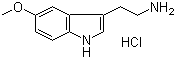 structure of CAS# 66-83-1, 5-Methoxytryptamine hydrochloride;3-(2-Aminoethyl)-5-methoxyindole hydrochloride