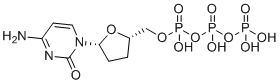 2',3'-Dideoxycytidine 5'-triphosphate molecular structure (CAS 66004-77-1)
