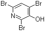 structure of CAS# 6602-34-2, 2,4,6-Tribromo-3-hydroxypyridine;3-Hydroxy-2,4,6-tribromopyridine