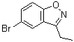 5-溴-3-乙基-1,2-苯并异恶唑分子结构 (CAS 66033-87-2)