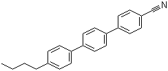 structure of CAS# 66044-94-8, 4-Cyano-4'-n-butyl-p-terphenyl;4''-butyl-[1,1':4',1''-terphenyl]-4-carbonitrile