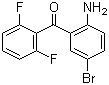 2-氨基-5-溴-2',6'-二氟二苯甲酮分子结构 (CAS 660450-79-3)