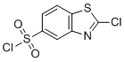 structure of CAS# 6608-49-7, 2-Chloro-5-benzothiazolesulfonyl chloride;2-chloro-1,3-benzothiazole-5-sulfonyl chloride