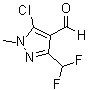 5-Chloro-3-(difluoromethyl)-1-methyl-1H-pyrazole-4-carboxaldehyde molecular structure (CAS 660845-30-7)