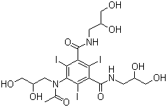 Iohexol molecular structure (CAS 66108-95-0)