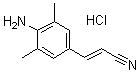(E)-3-(4-Amino-3,5-dimethylphenyl)-2-propenenitrile hydrochloride molecular structure (CAS 661489-23-2)