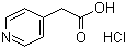 structure of CAS# 6622-91-9, 4-Pyridylacetic acid hydrochloride;4-Pyridineacetic acid hydrochloride