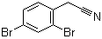 structure of CAS# 66246-16-0, 2,4-Dibromobenzeneacetonitrile;2,4-Dibromobenzyl cyanide