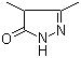 结构式 CAS# 6628-22-4, 3,4-二甲基-5-吡唑啉酮