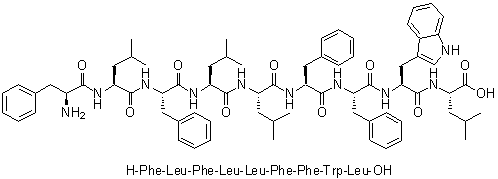 L-Phenylalanyl-L-leucyl-L-phenylalanyl-L-leucyl-L-leucyl-L-phenylalanyl-L-phenylalanyl-L-tryptophyl-L-leucine molecular structure (CAS 663163-39-1)