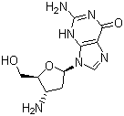 3'-Amino-2',3'-dideoxyguanosine molecular structure (CAS 66323-49-7)