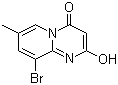 9-Bromo-2-hydroxy-7-methyl-4H-pyrido[1,2-a]pyrimidin-4-one molecular structure (CAS 663619-90-7)