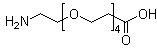 structure of CAS# 663921-15-1, 3-[2-[2-[2-(2-Aminoethoxy)ethoxy]ethoxy]ethoxy]propionic acid