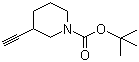 3-乙炔基哌啶-1-甲酸叔丁酯分子结构 (CAS 664362-16-7)