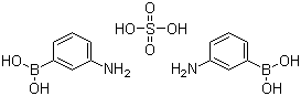 structure of CAS# 66472-86-4, 3-Aminobenzeneboronic acid hemisulfate salt