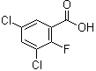 3,5-Dichloro-2-fluorobenzoic acid molecular structure (CAS 665022-07-1)
