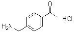 1-[4-(Aminomethyl)phenyl]ethanone hydrochloride molecular structure (CAS 66522-66-5)