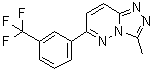 3-甲基-6-[3-(三氟甲基)苯基]-1,2,4-三唑并[4,3-b]哒嗪分子结构 (CAS 66548-69-4)