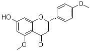 structure of CAS# 66568-97-6, 7-Hydroxy-5,4'-dimethoxyflavanone;Tsugafolin