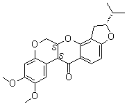 structure of CAS# 6659-45-6, 1',2'-Dihydrorotenone;Dihydrorotenone; NSC 351138; NSC 53866; (2R,6aS,12aS)-1,2,12,12a-Tetrahydro-8,9-dimethoxy-2-(1-methylethyl)-[1]benzopyrano[3,4-b]furo[2,3-h][1]benzopyran-6(6aH)-one